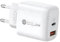 20W USB C Ladegerät,QUIKZ USB C Netzteil QC 3.0 Schnellladegerät Kompatibel mit Google Pixel 8 Pro,iPhone 14 Pro Max 15, Google Pixel 8/7/7 Pro/6/6 Pro/6a, Samsung Galaxy Dual Port Wandladegerät