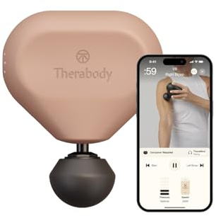 Theragun Mini (3rd Gen) by Therabody - Handheld Electric Massage Gun - Compact Muscle and Deep Tissue Treatment for On The Go - Portable Percussion Massager with QuietForce Technology