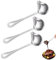 3 Pcs Ladle Spoon, Soup Spoons with Pouring Spout 20.5 cm/ 8.07 Inch, Small Soup Ladle, Stainless Steel Sauce Drizzle Spoon, for Cooking Gravy, Dressings