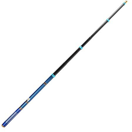 Hominas Canna da pesca telescopica 4,5 m Pocket Rod Formato Stpp Angel Fibra di Carbonio Portatile Canna da Pesca da Viaggio Ultraleggero con Ampia Portata per fiumi laghi e oceani