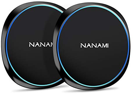 NANAMI Fast Wireless Charger [2 Pack] - Wireless Charging Pad for iPhone 17/17 Pro/17 Pro Max/16/15/14/13/13 Pro/12,10W for Samsung Galaxy S26/S26+/S25/S25 Ultra/S24/S24 Ultra/S23/S22, New Airpods