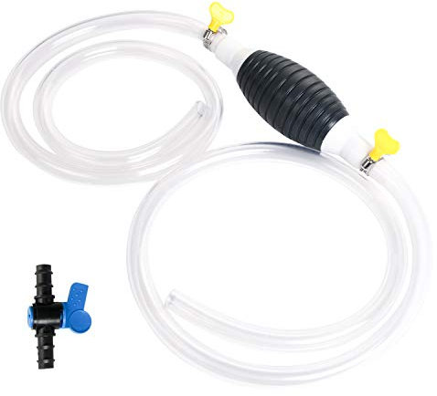 flintronic Fuel Petrol Syphon Pump (Large Inner Dia:15mm), With 2M Hose, Water Liquid Transfer pump, Manual Hand Siphon Pumps For Gas Gasoline Petrol Oil Diesel Liquid Water Fish Tank Solvent