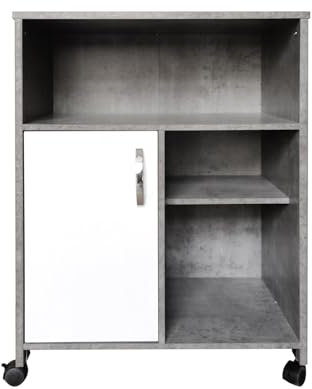 HTI-Line Küchenschrank Blanca Beton Weiß