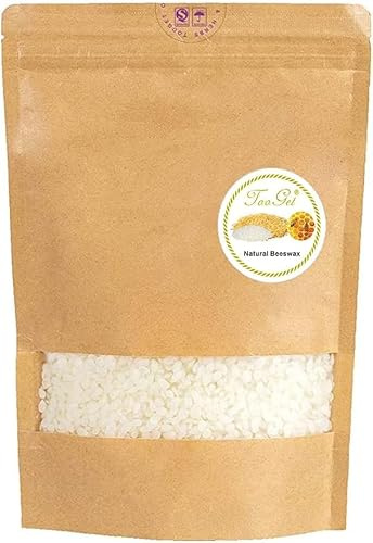 TooGet Pur Cire d' Abeille Blanche, Boulettes Naturelles, Pastilles - Première Qualité - 910g