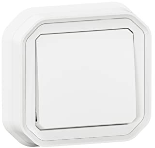 Legrand - Interrupteur ou va-et-vient étanche Plexo 10A livré complet pour montage en encastré avec griffes blanc