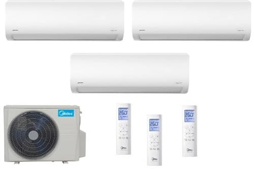 CLIMATIZZATORE TRIAL 12+12+12 MIDEA DC INVERTER Serie EXTREME PRO WI FI INTEGRATO CON M3OF-27HFN8-QR-32 A++A+