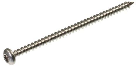 SECCARO Vis pour panneaux d'aggloméré 4 x 70 mm en acier inoxydable V2A VA A2, vis à bois entièrement filetée TX/hexalobulaire, 100 pièces