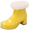 Generisch outlet angebote Stiefel Damen Damen Flach Rutschfeste Laufsohle Elegant Klobiger Blockabsatz Spitze Zehe Langschaft 4 euro artikel sale damen bekleidung