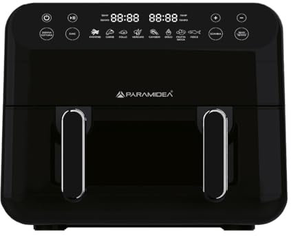 Pyramidea Friggitrice ad aria 12 litri con doppio cestello AF1220B colore nero