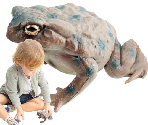 Cushangty Kröten-Spielzeugfigur,Kröten-Spielzeugtier | Ochsenfrosch Figur Modell PVC Froschfiguren - Niedliche Froschstatue-Modelle, Spielzeug-Miniatur-Sammelfiguren für Kinderzimmer, Klassenzimmer