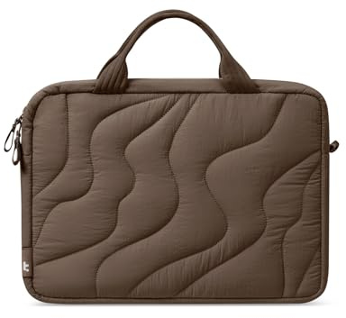 tomtoc laptopväska 13-16 tum, puffy laptopväska för damer, lätt väska för 13-16-tums Laptop, modern laptopfodral arbetsväska portfölj handväska för daglig pendling