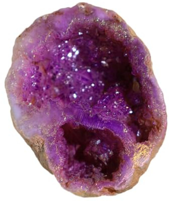 FQHIDMOMX Amethyst Geode Electroplated Purple Crystal Cave for Home Decor, & Gifts,100~150g