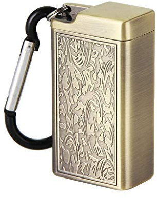 oringnat Cendrier Portable avec Porte-clés pour Utilisation Extérieure Plateau de Poche avec Couvercle pour Chaîne pour le Voyage