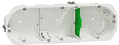 Schneider Electric - Multifix - boîte d'encastrement - Ø 67mm - prof 40mm - 3 postes entraxe 71 mm - IMT35934