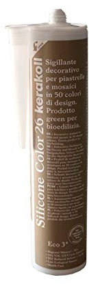 KERAKOLL SILICONE COLOR - 26 Cartuccia da 310 ml di sigillante decorativo per piastrelle e mosaici