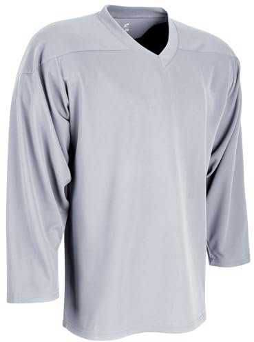 CHAMPRO Unisex-Kinder Hj2ysixl Faceoff Hockeytrikot aus Polyester, Silber, X-Large