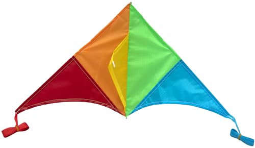 Drache Einleiner Zweileiner Lenkmatte für Kinder ab 3 Jahre bunt Tiere Fiberglas Lenkdrache Flugdrache (Einleiner bunt Delta Mini)