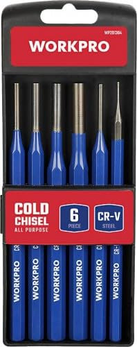 WORKPRO Eisenkaltmeißel-Set, 6-teilig, ein solides Werkzeug für Ihre Arbeit