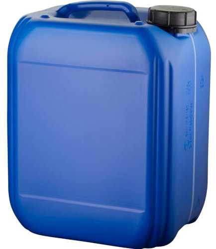Kanister 10 Liter blau mit Sichtstreifen - 4 mal