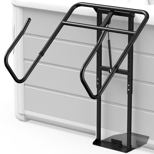 Premium Hydraulic Hot Tub Cover Lift, Upgrade Adjustable U-Arms Spa Cover Lifter for Hot Tub Spas, Black