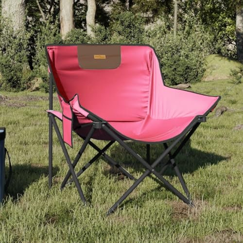 LXYZWRW Furniture Select-Campingstühle mit Tasche, faltbar, 2 Stück, rosa
