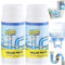 2PCS Powerful Sink Foaming Sink and Drain Cleaner,Wild Si/nk and Dra/in Cleaner,Drain Clog Remover,Powerful Pipe Dredging Agent,Pipe Dredge Deodorant,Dr/ain Unblocker Liquid Heavy Duty for Bathroom
