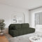 Sofa mit Schlaffunktion, Stilvollem Bouclé-Bezug, Couch Polstermöbel Sitzmöbel Wohnzimmermöbel 3-Sitzer-Sofa Stoffsofa, mit Relaxfunktion (BxHxT):210x88x104 cm - Fluffy (Dunkelgrün (Arena 12))