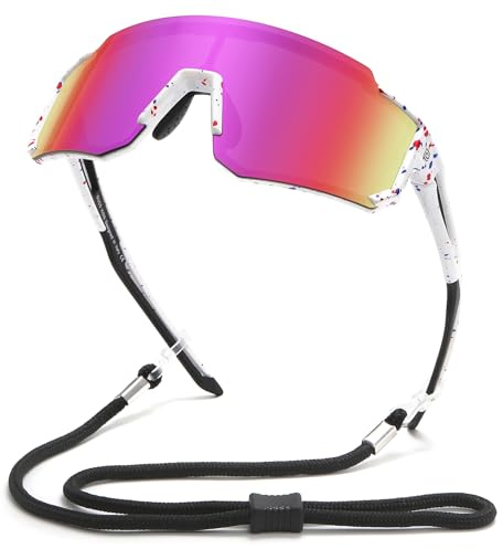 DUCO Lunette de Soleil Enfant Polarisées Sport 8-16 Ans