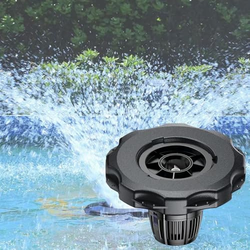 Pompa aeratore per laghetto – Pompa a fontana con albero in ceramica per laghetto, piscina, giardino – Efficiente ossigenazione dell'acqua e aerazione