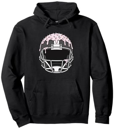 Casco da Football Americano Sportivo con Spruzzi a Goccia per Ragazzi e Ragazze Felpa con Cappuccio