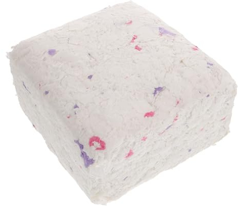 UKCOCO Lecho para Jaula de Hámster sin Polvo Absorbente y Aislante Cama y Cálida para Pequeños Animales Acolchado de Papel Colorido para Mascotas Paquete
