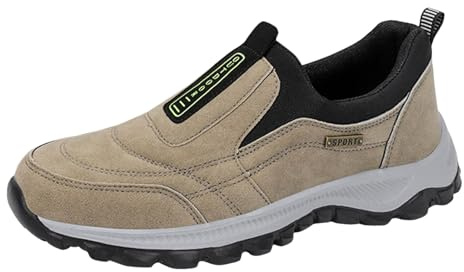 Chaussures orthopédiques pour homme - Extra larges - Slip On Walking - Avec soutien de la voûte plantaire - Chaussures de travail d'extérieur légères - Chaussures ergonomiques pour soulager la douleur