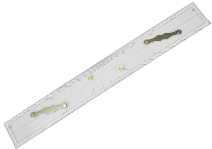 ＡＷＨＡＯ Regla paralela para navegación marina, herramienta de medición con escala transparente, accesorios para embarcaciones, 60cm