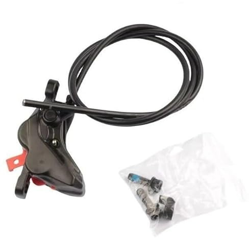 BR-MT420 Bromsok Med Bromsslang 850mm 1600mm Med D02S Bromsbelägg För MTB Mountain Bike 4 Pistions cyklar bakbromstrumma