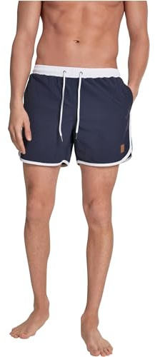 URBAN CLASSICS Bañador para Hombre Estilo Retro, Bermudas Cortos, Shorts de Baño para Natación de Secado Rápido adapto para las Vacaciones, Tallas XS - 5XL