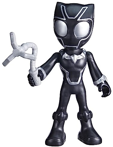SPIDEY AND HIS AMAZING FRIENDS Marvel Supersized Black Panther Action Figure, Preschool Superhero Toys