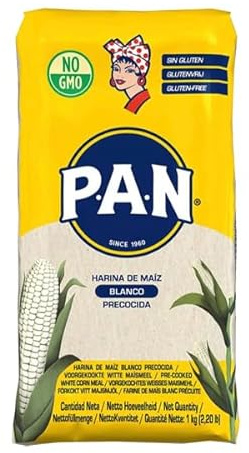 Harina PAN Pre-Cooked White Maize Meal - 1kg