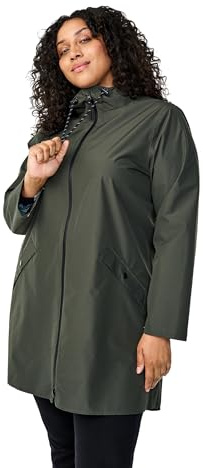 Zizzi Damers plus storlekar regnrock förseglade sömmar storlek 42–60 – plus size damkläder