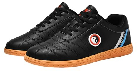 ForceRoute Scarpe Kung Fu Uomo,Scarpe da Uomo di Arti Marziali,Scarpe Ginnastica per Taekwondo,Antiscivolo,Resistenti all'Usura,Traspiranti Comfort,per Boxe Karate Kung Fu Taichi Training