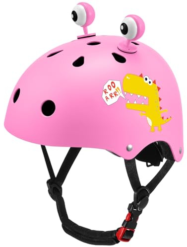Odoland Casco de Bicicleta para Niños y Niñas de 2 a 4 Años Casco Ajustable y Ligero Recomendado de 48 a 55 cm para Ciclismo Monopatín Patinaje Múltiples Deportes,MPS