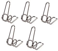 VANZACK 5pcs Nickel-plated Trumpet Water Key Springs Spit Valve Parts for Brass Instruments Essential Replacement for Trumpet Repair