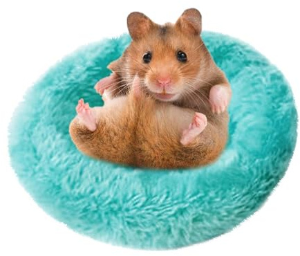 Shell - Large Chewing Area, Breathable Small Animal Shelter, Removable Heating Pad System | Hammock Bed Nest for Dwarf Hamsters, Gerbils, Mice, Enclosure