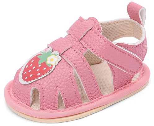 MASOCIO Babysandaler pojke flicka lära-gå-sandaler babyskor sommar gummi halkfri