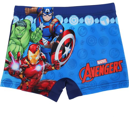 ILS I LOVE SHOPPING Costume da Bagno per Bambini e Ragazzi Boxer Slip Parigamba per Mare e Piscina Avengers Supereroi Taglia 5-6 Anni