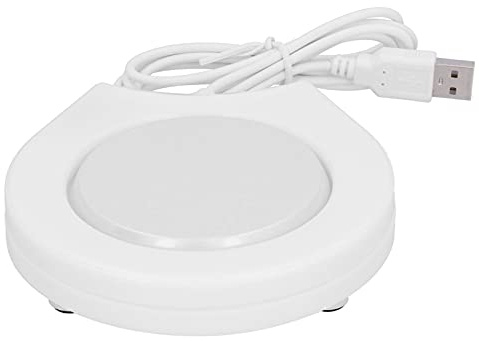 Hidyliu USB-värmare för Kaffekoppar, Bärbar Värmeunderlägg för Te och Mjölk, ABS-material, Perfekt för Hem och Kontor, 11,5x11,5 Cm
