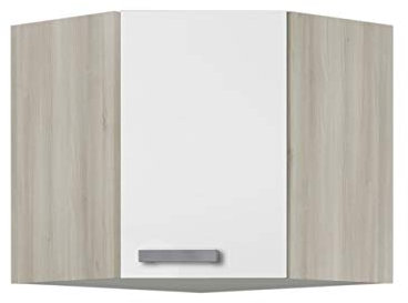 idealShopping GmbH Küchen Eckhängeschrank Genf OED606-9 in weiß 60 cm
