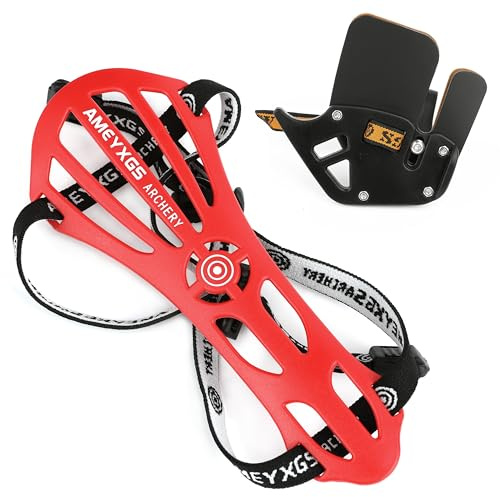 surwolf Protège Bras pour Le tir à l'arc Kids Adult Arm Protection EVA Ultralight Archery Protective Gear with Adjustable Buckles Hunting / Shooting / Practice (Rouge-Set, L)