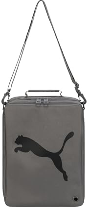 PUMA Prowl Shoe Bag in Durable Nylon with Padded Handle, Adjustable Strap & Ventilation, Meidum Grey, One Size