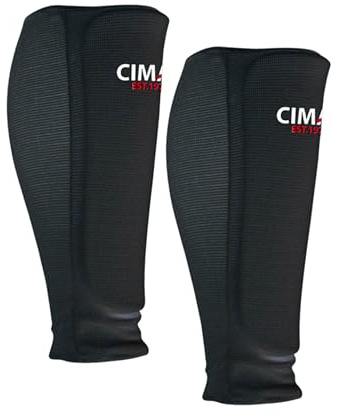 CIMAC Shin/Forearm Guards - Senior Size - Shin Guards with Full-Length Padded Foam, 12mm Thick Padding, Suitable for Karate, Taekwondo, Kickboxing, Training, & Sparring