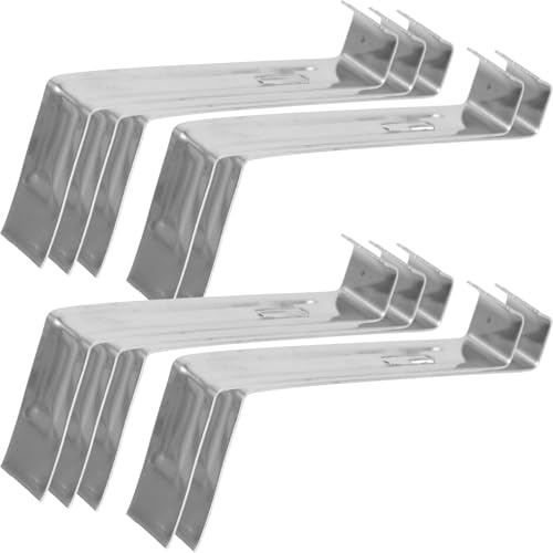 Kisangel Stainless Steel Roof Tile Hooks 20Pcs Heavy Duty Clips Anti-Slip Fastening for Storm Protection
